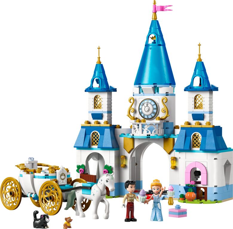 LEGO® Disney Cinderella's Castle & Horse Carriage components