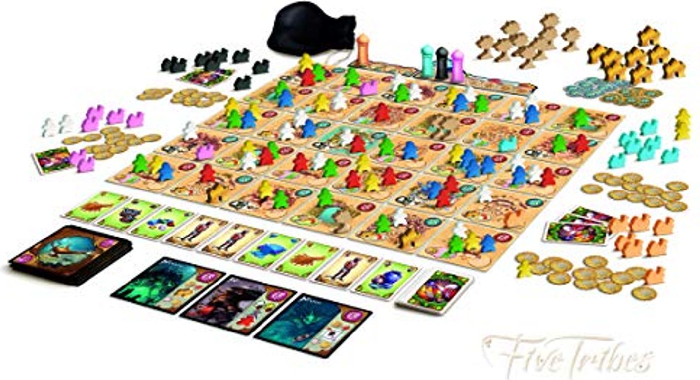 Five Tribes: I Geni di Naqala componenti