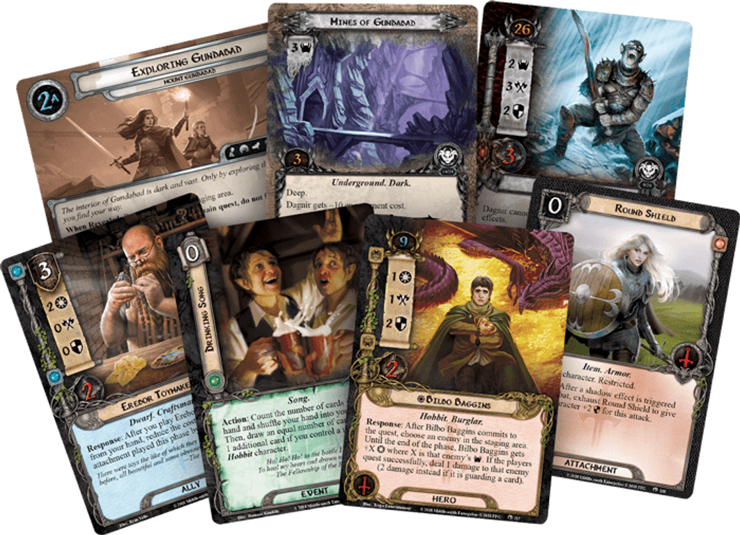 The Lord of the Rings: The Card Game – Mount Gundabad cards