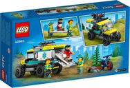 LEGO® City 4x4 Terreinambulance redding achterkant van de doos