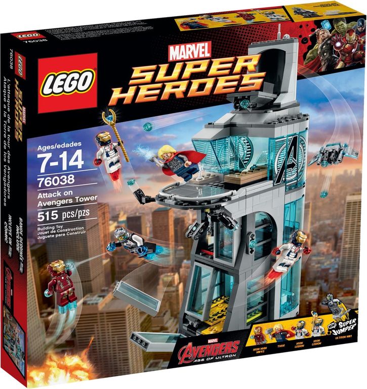 Lego avengers tower age best sale of ultron