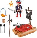 Playmobil® Pirates Pirate Raft Carry Case components