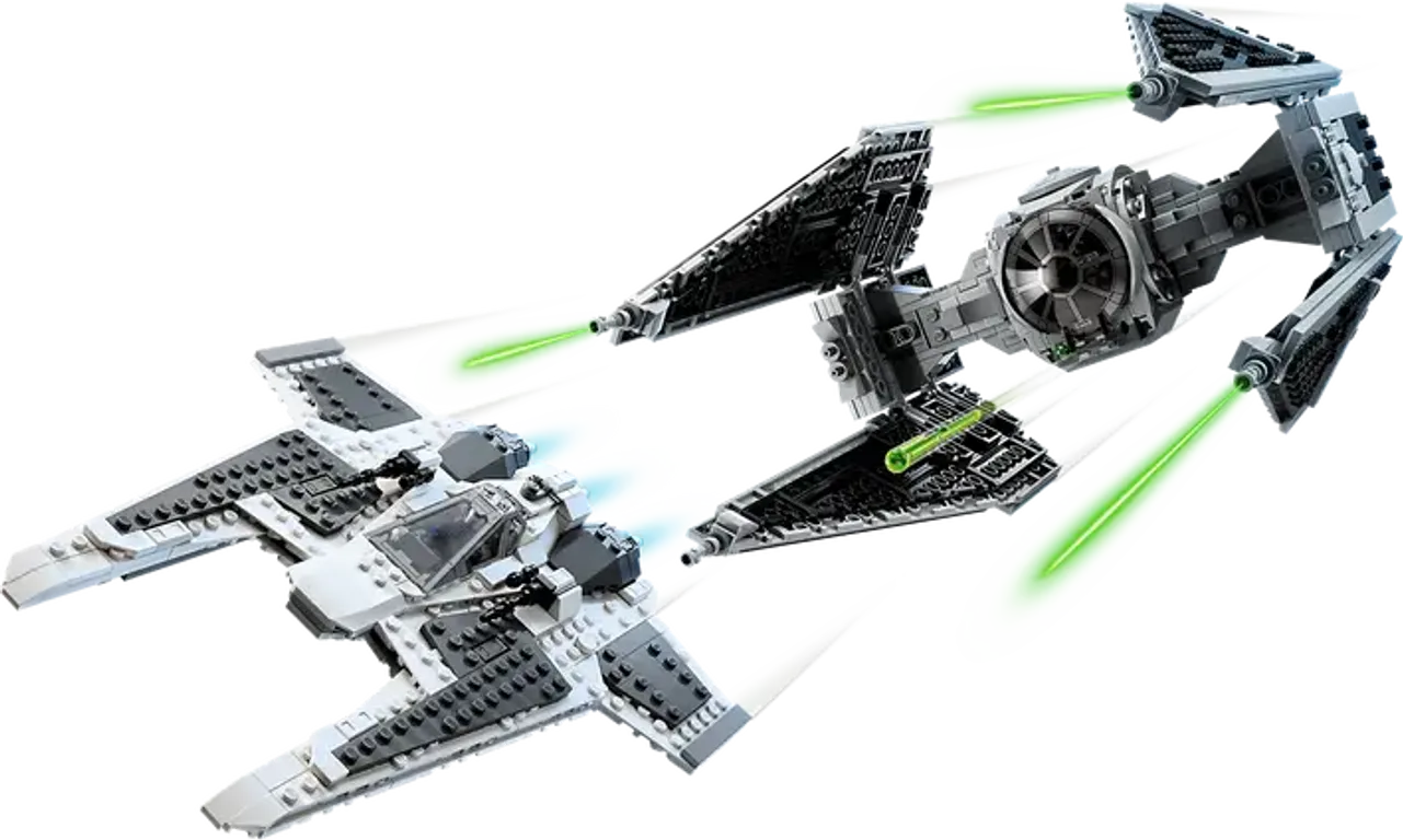 LEGO® Star Wars Mandalorian Fang Fighter vs. TIE Interceptor gameplay