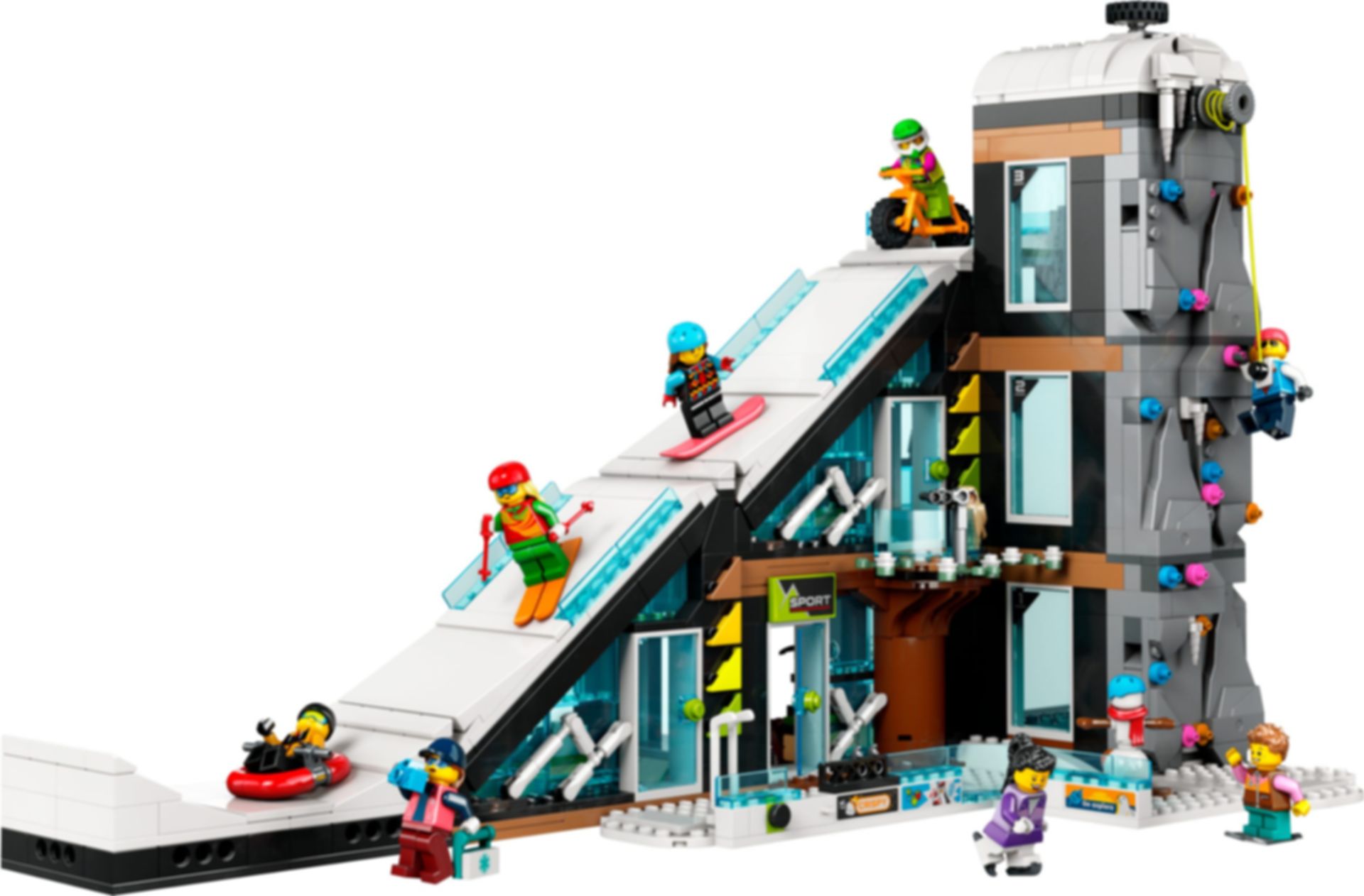 LEGO® City Ski and Climbing Center components