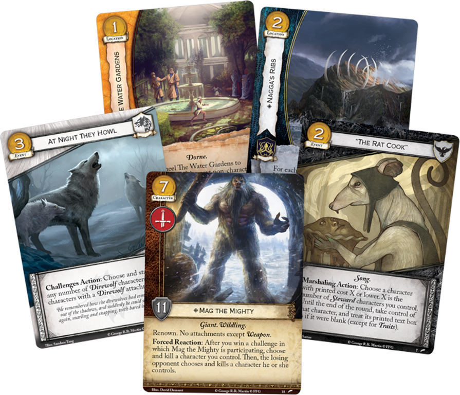 A Game of Thrones: The Card Game (Second Edition) – The Archmaester's Key cards