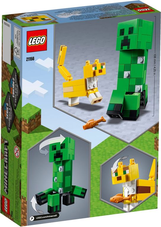 LEGO® Minecraft Maxi-figure Creeper™ e Gattopardo torna a scatola