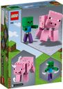 LEGO® Minecraft Bigfig Pig with Zombie baby back of the box