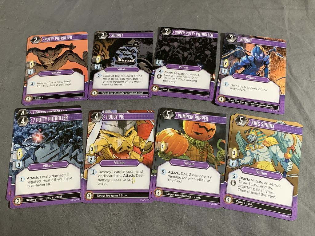 Power Rangers: Deck-Building Game kaarten