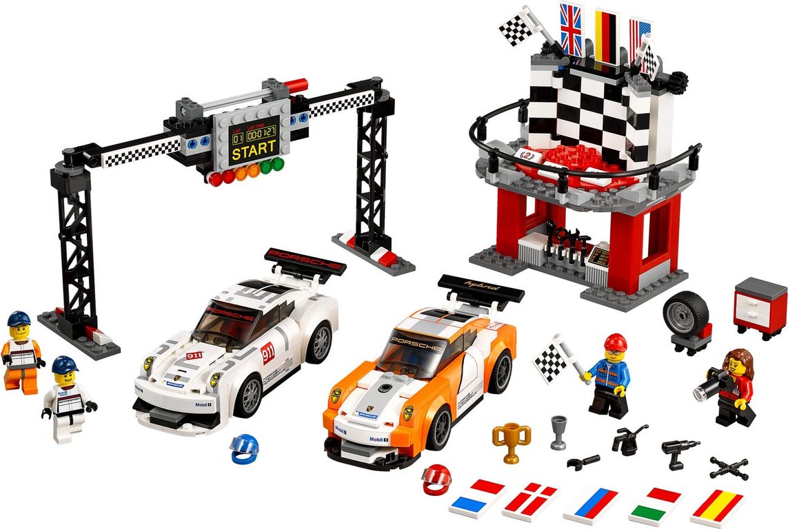 LEGO® Speed Champions Porsche 911 GT finish components