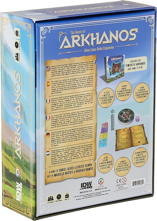 The Towers of Arkhanos: Silver Lotus Order Expansion dos de la boîte
