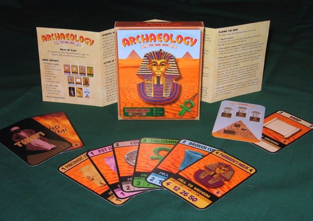 Archaeology: The Card Game components