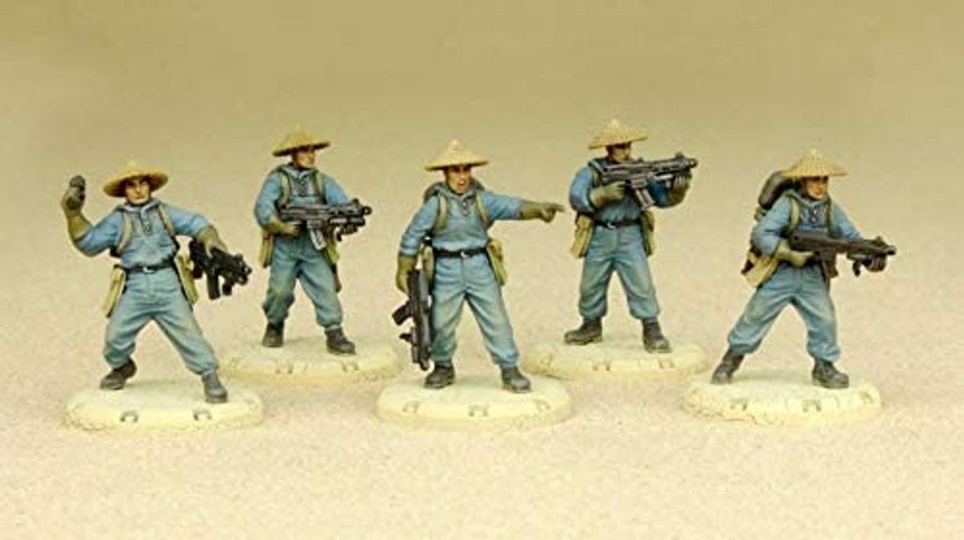 Dust Tactics: Chinese army starter set - "Battlegroup PLA" miniatures