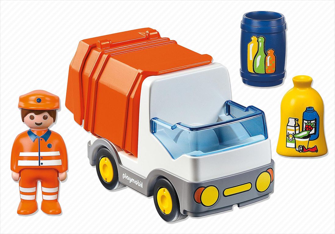 Playmobil® 1.2.3 1.2.3 Recycling Truck components