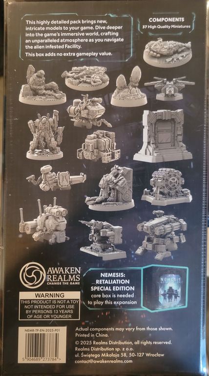 Nemesis: Retaliation – Terrain Expansion dos de la boîte