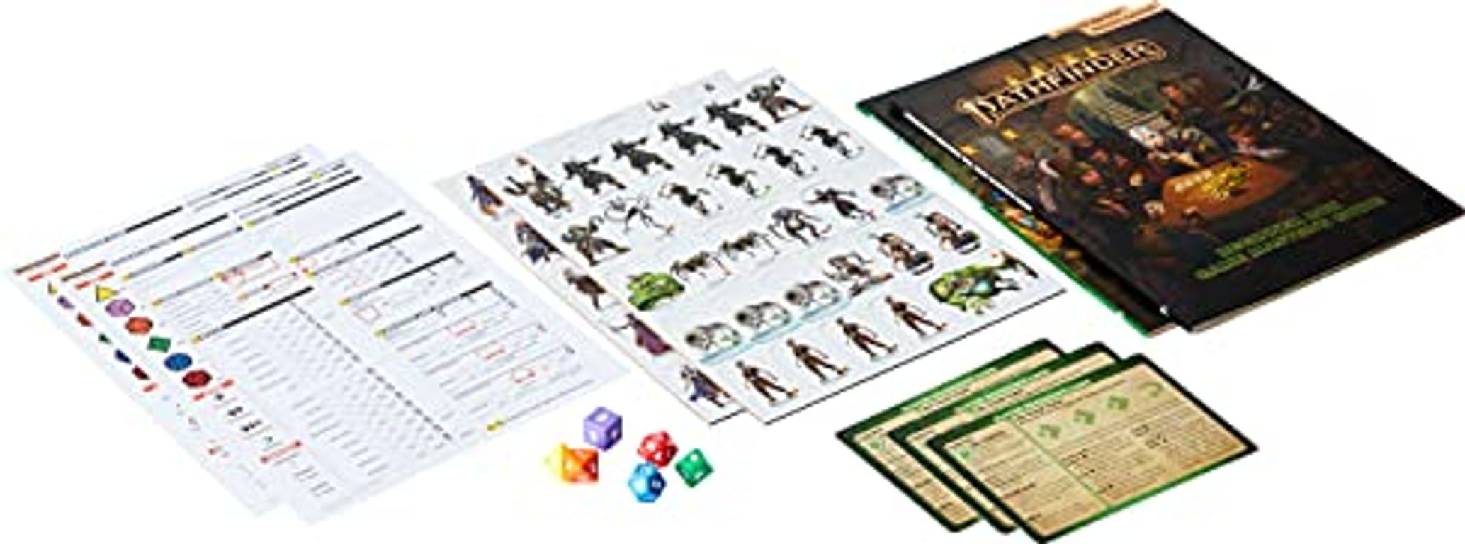 Pathfinder 2 Roleplaying Game: Beginner Box components