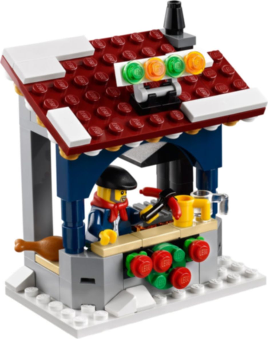 LEGO® Icons Winter dorpsmarkt componenten