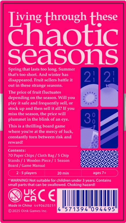 Tropichaos back of the box