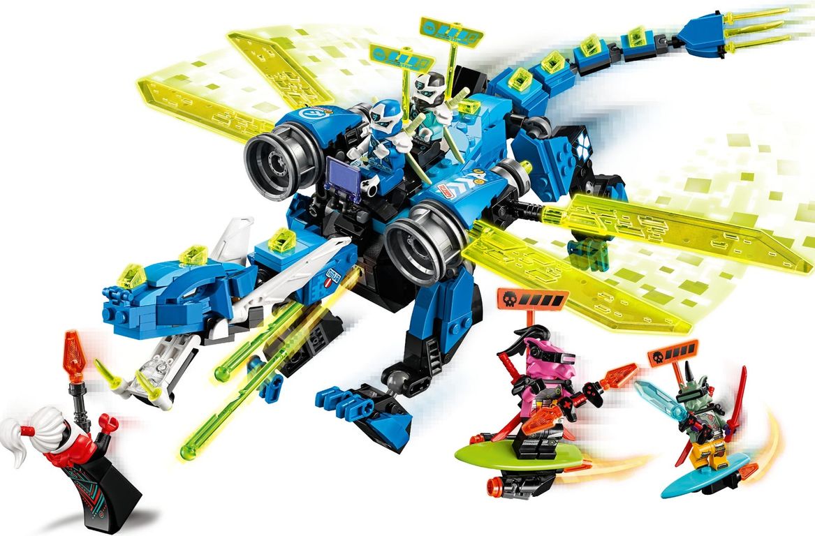 LEGO® Ninjago Il cyber-dragone di Jay componenti