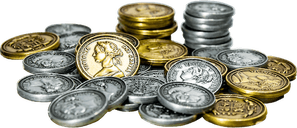 Obsession: Metal Coins components