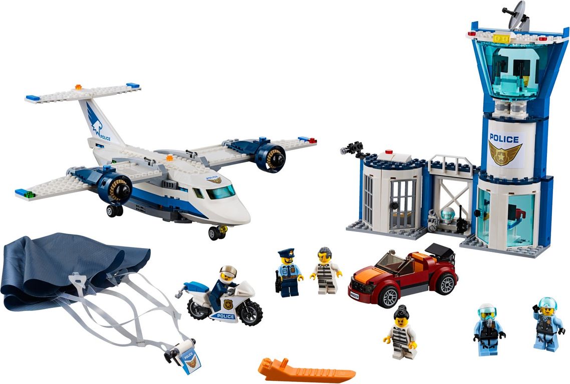 LEGO® City Polizei Fliegerstützpunkt komponenten