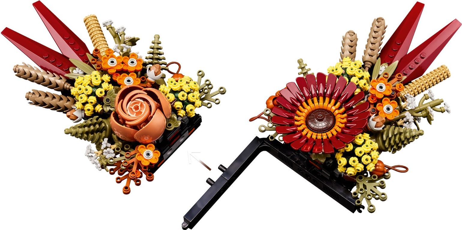 LEGO® Icons Dried Flower Centerpiece components
