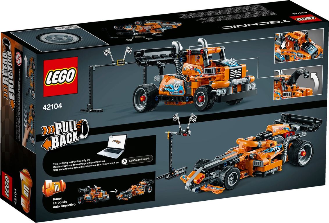 LEGO® Technic Race Truck back of the box