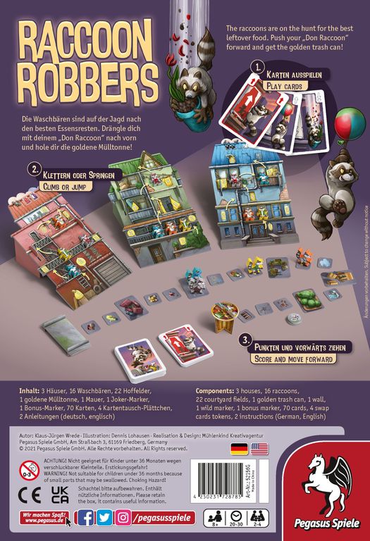 Raccoon Robbers back of the box