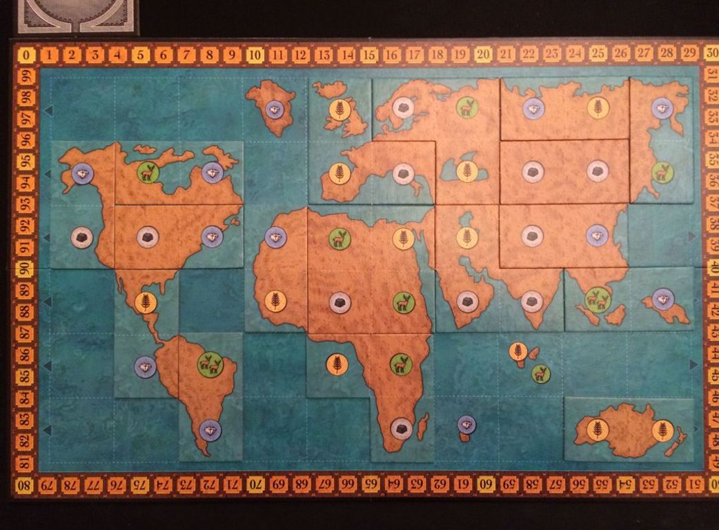 The Golden Ages game board