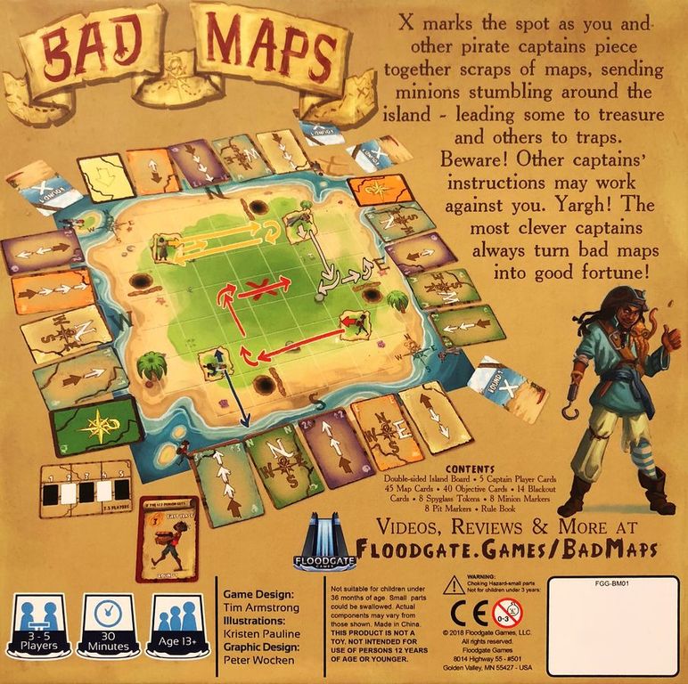 Bad Maps back of the box
