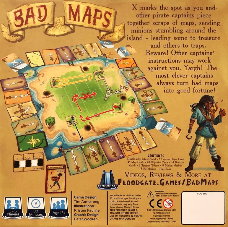 Bad Maps dos de la boîte