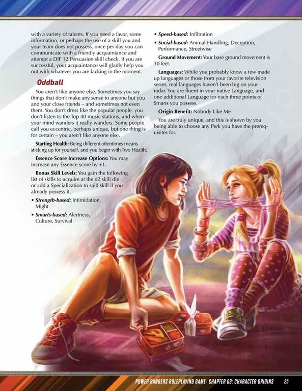 Power Rangers Roleplaying Game speelwijze