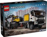 Volvo FMX LKW mit EC230 Electric Raupenbagger