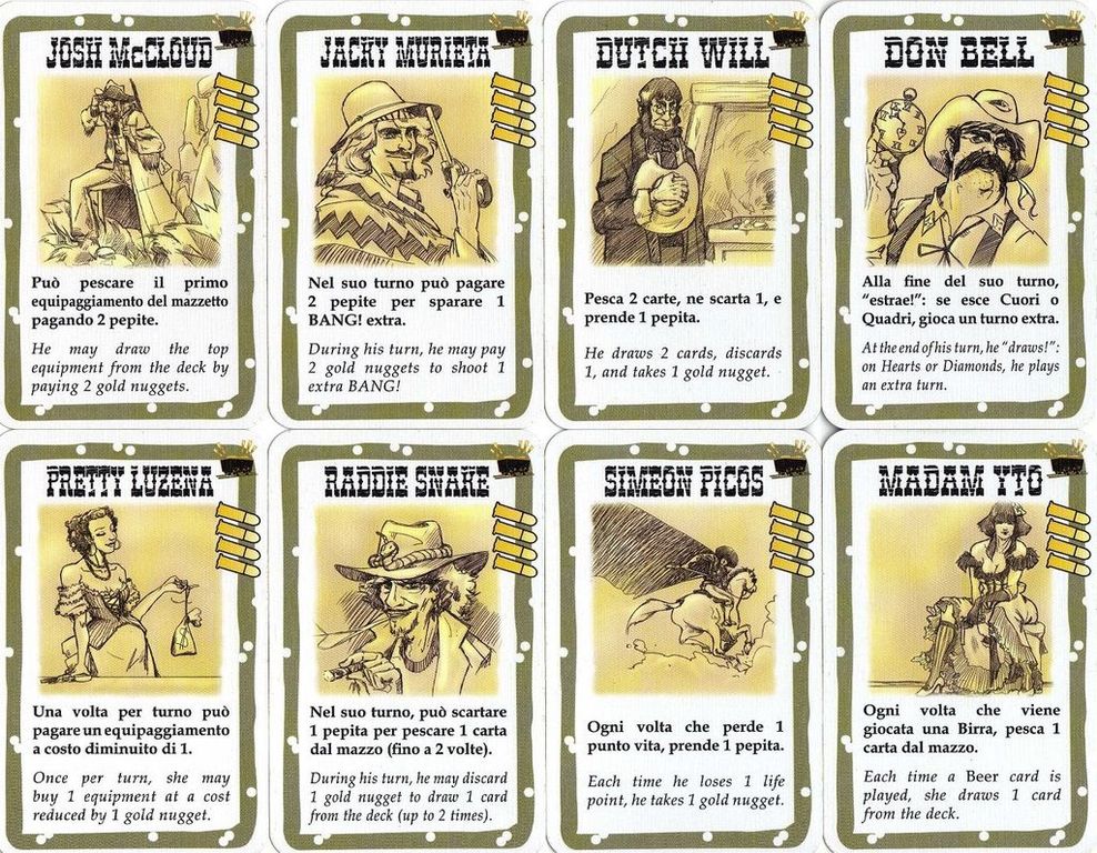 BANG! Gold Rush cards