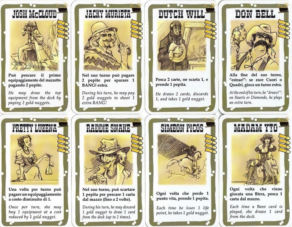 GOLD RUSH espansione per BANG gioco da tavolo IN ITALIANO dv giochi WESTERN  età 8+