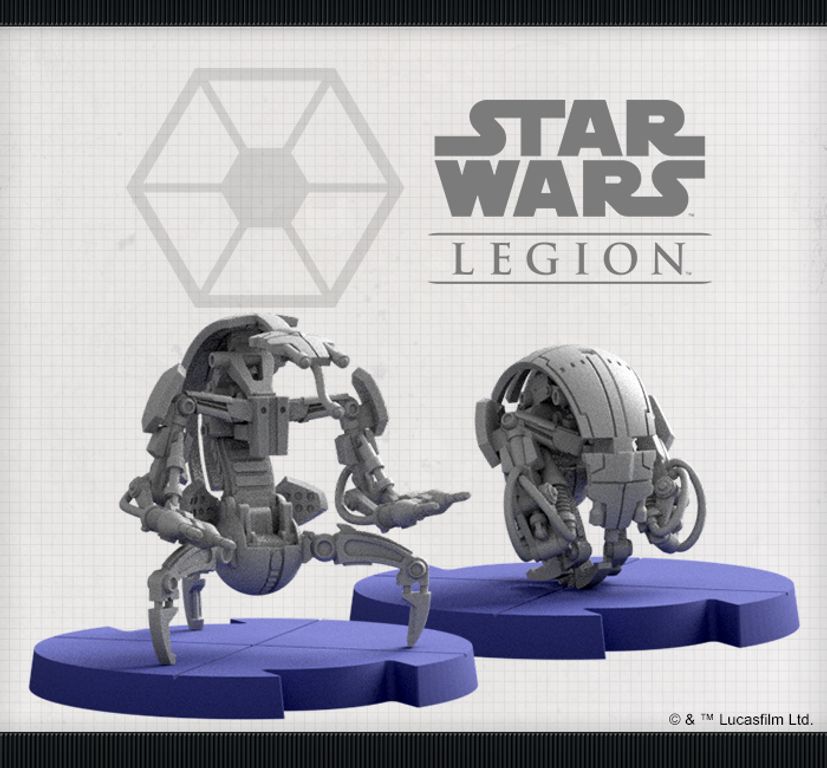 Star Wars Legión: Droidekas – expansión de unidad miniaturas