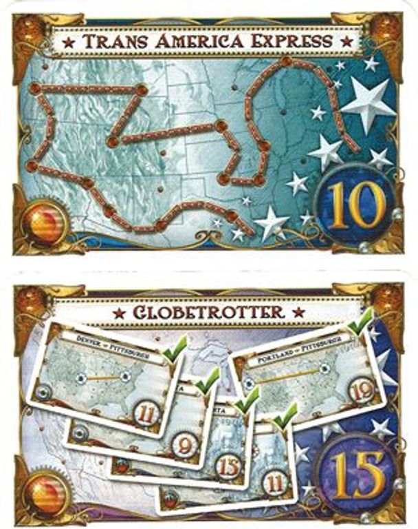 Ticket to Ride: USA 1910 cartes