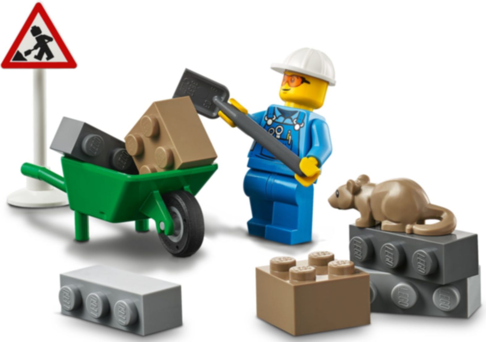 LEGO® City Wegenbouwtruck speelwijze
