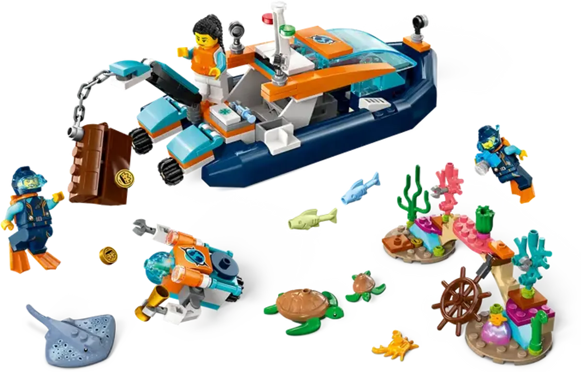 LEGO® City Le bateau d’exploration sous-marine