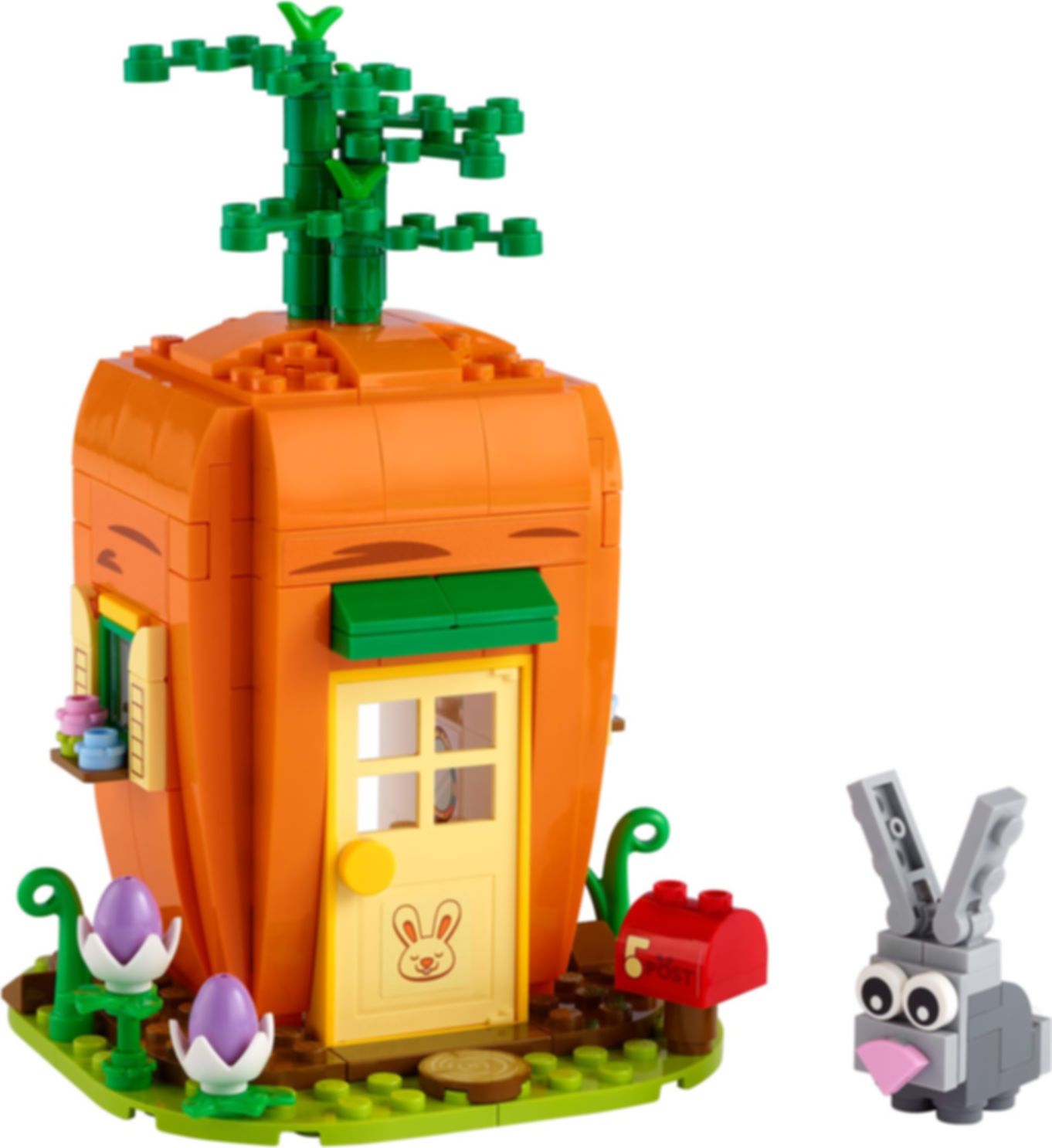 La maison carotte du lapin de Pâques composants