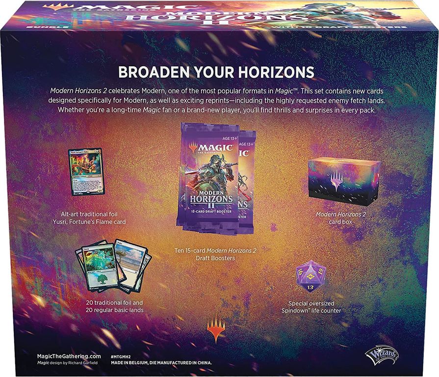 Magic: The Gathering Modern Horizons 2 Bundle parte posterior de la caja