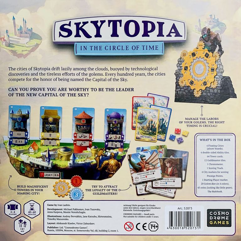 Skytopia parte posterior de la caja