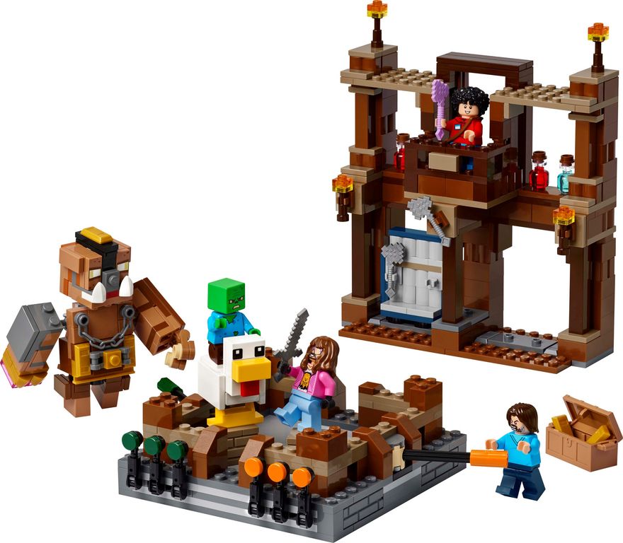 LEGO® Minecraft Waldanwesen mit Boxring komponenten