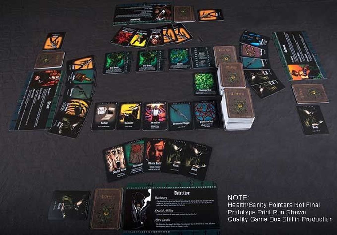 Cthulhu: A Deck Building Game partes