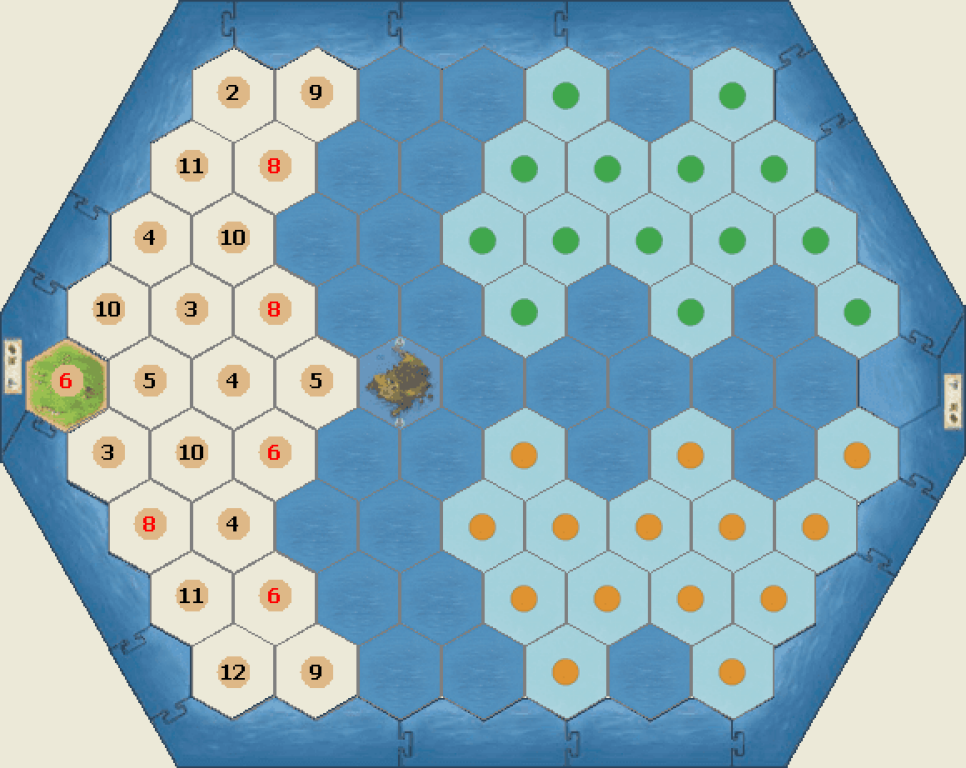 Catan: Explorers & Pirates – 5-6 Player Extension game board