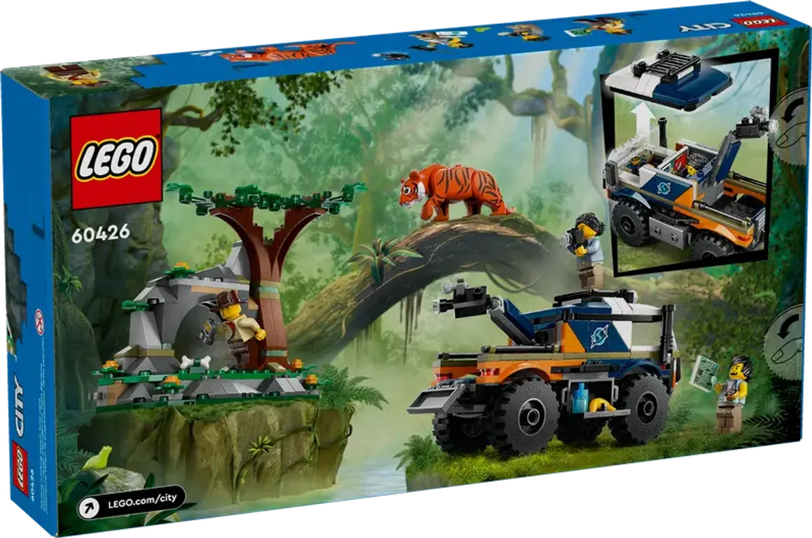 LEGO® City Le camion tout-terrain de l'explorateur de la jungle dos de la boîte