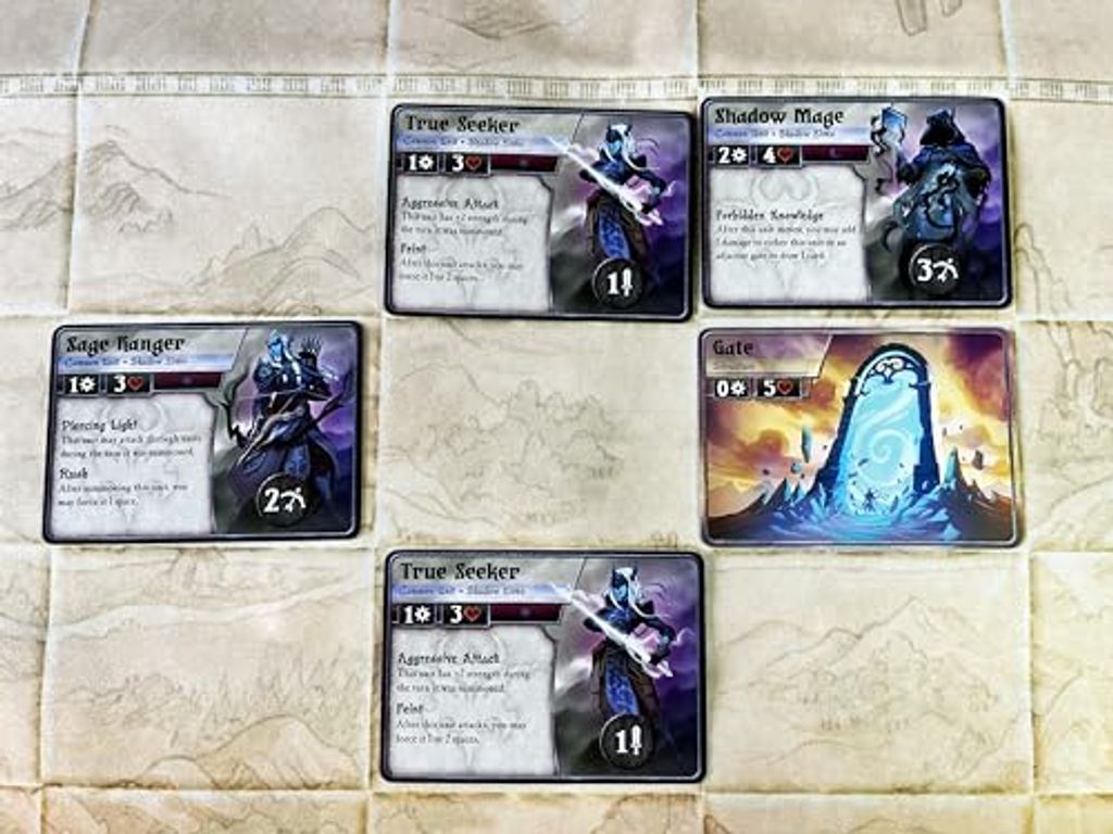 Summoner Wars (Second Edition): Shadow Elves Faction Deck kaarten