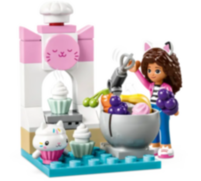 LEGO® Gabby's Dollhouse Kuchis Backstube spielablauf