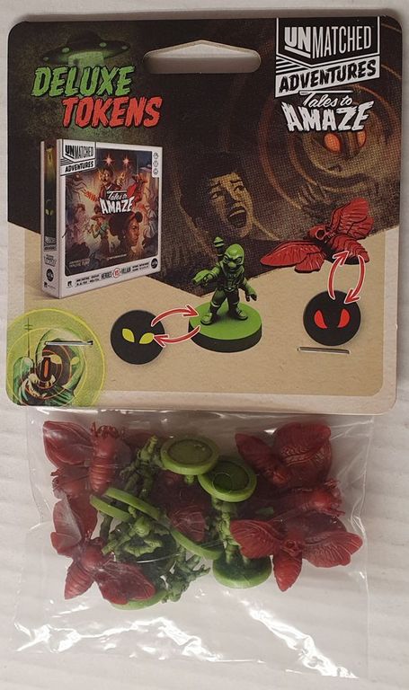 Unmatched Adventures: Tales to Amaze – Martian and Doom deluxe tokens boîte