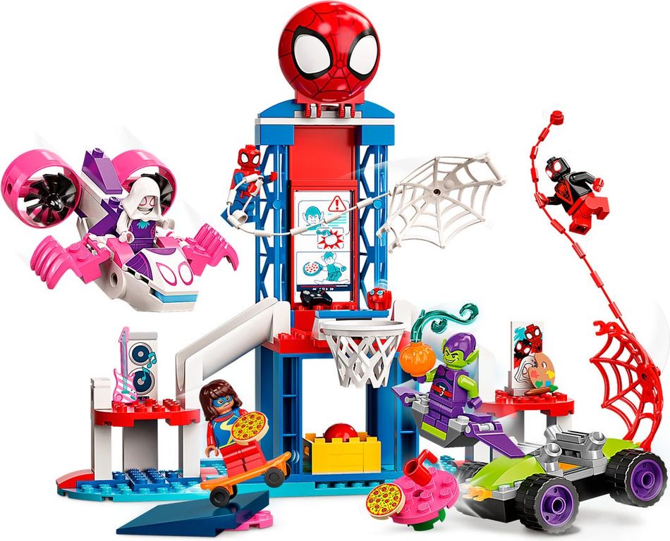 LEGO® Marvel Spider-Man Webuitvalsbasis ontmoeting speelwijze