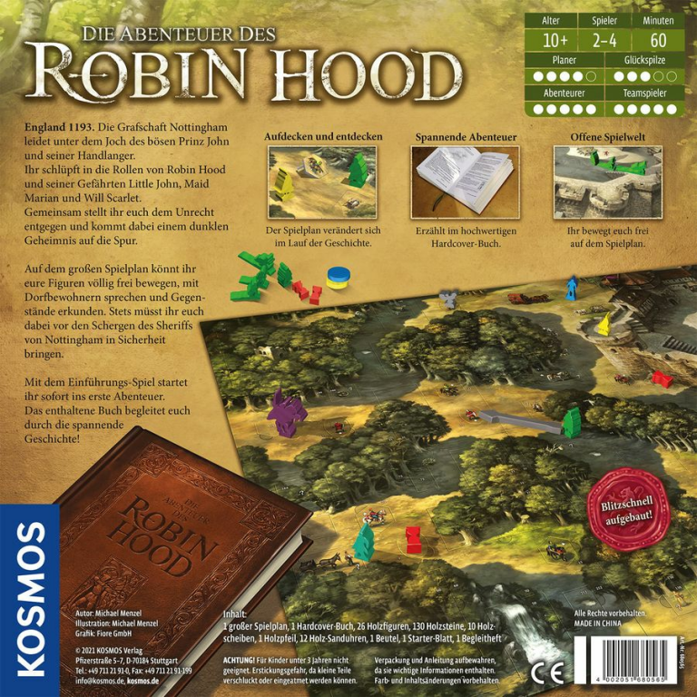 Die Abenteuer des Robin Hood rückseite der box